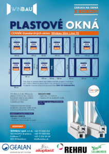 plastove okna cennik